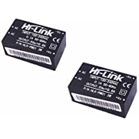 JZK® 2 pcs HLK-PM01 AC DC 220V a 5V Paso Abajo Fuente de alimentación Módulo Aislado Fuente de alimentación módulo